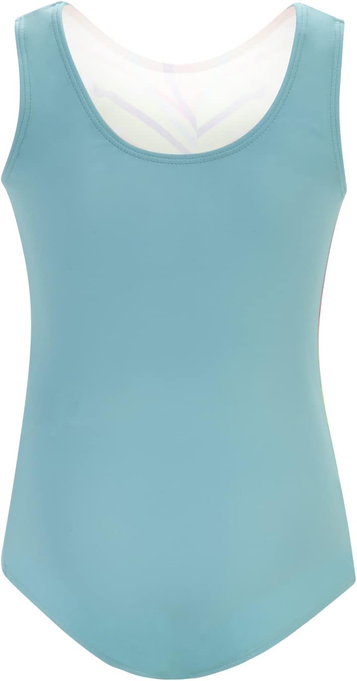 GK Stars Gymnastics & Dance Leotard for Girls and Toddlers - Activewear One Piece Outfit in Fun Colorful Prints