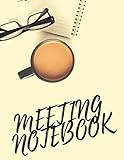 r1 mini build  Meeting notebook: Meeting Notebook: Taking Minutes of Meetings Notes, Attendees, and Action items, 100 pages,8.5\