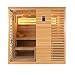 Produktbild Home Deluxe - Traditionelle Sauna - Neola - 200 x 160 x 200 cm - für 5 Personen - Fichtenholz, inkl. Saunaofen I Dampfsauna Aufgusssauna