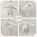 UPTARD Bunny Keychain Plush 3.5'Inch Bag Charms Cute Stuff Mini Backpack Purse Charms Rabbit Women Girls Gift (Beige)