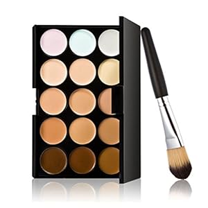 15 colores resaltando el contorno + 1 polvo cepillo facial maquillaje crema corrector paleta contorno Kit