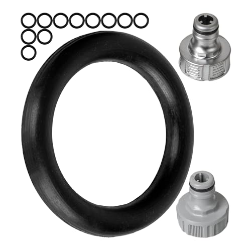 Ersatz O-Ringe Set 12 Stück für G 1/2 Zoll Garten Stecksysteme kompatibel mit Gardena 21 mm Hahnverbinder 18240-20 18220-20 15273 aus Silikon Ø 16 x 11 mm Ersatzteil Dichtring für 5303-20