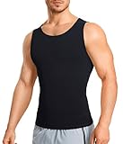 Eleady Gynecomastia Compression Shirt Men Slim Fit Undershirt Vest Black