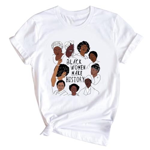 Image of Black History Shirts Black Graphic tees for Men and Women, Magic Fashion Afro American Natural Hair Vintage Melanin T-Shirts
