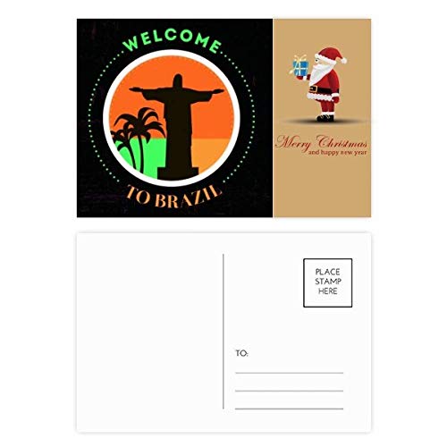 Cartes postales Père Noël Mount Corcovado pour écrire vos vœux au coin du feu