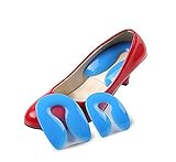 Silicon Gel U-Shaped Grade Spur Heel Cup Remission Correction Heel Support Pads Cushions Protector for Plantar Fasciitis Heel Pain Relief Cushion Shock Absorb Support (Middle)