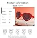 ayigu 2 Pack Heart Sunglasses Heart Effect Diffraction Glasses, Festival Accessories for Rave Party Valentines Day Love Gift