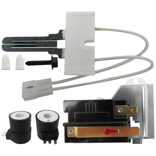 338906 Gas Dryer Flame Sensor & 279834 Gas Valve Coil & 279311 Igniter -Dryer Repair Kit Compatible for Whirlpool Kenmore Maytag Dryers 279311VP 8113 239233 239300 239302 by GruDawu Update