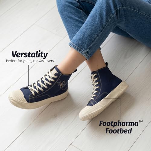 Image of YOHO Canvas CZ Sneakers for Women | Lightweight Casual Shoes | Everyday Comfort, Breathable Fit, Durable Grip Sole, Versatile Slip-On or Lace-Up Style, Trendy