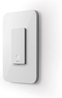 Wemo Smart Light Switch with Thread - Smart Switch for Apple HomeKit - 3 Way Switch Compatible - Smart Home Devices - HomeKit Light Switch - Apple Home - Requires Neutral Wire, White