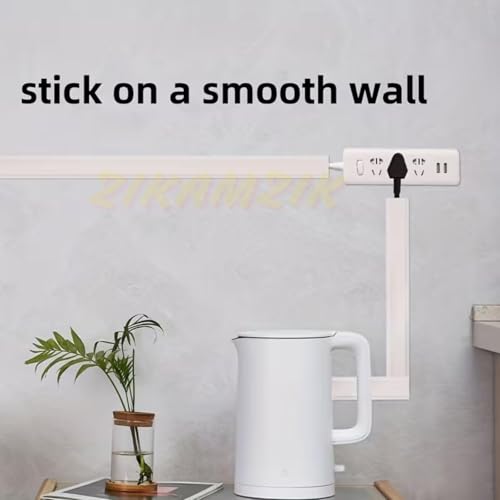 Image of Floor Cord Cover PVC Cable Protector for Wires on Floor, Cord Hider for Wall, Extension Cables, Wire Cover for Cable Management (1 Meter)