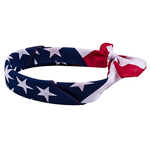 Elephant Brand Bandanas 100% cotton since 1898-12 Pack (American Flag) - Thumbnail 4