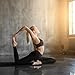Fitvids All-Purpose 1/4-Inch High Density Anti-Tear Exercise Yoga Mat with Carrying Strap, Black