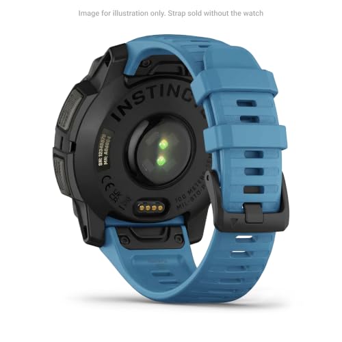Image of Garmin QuickFit 22 Watch Band - Lakeside Blue Silicone