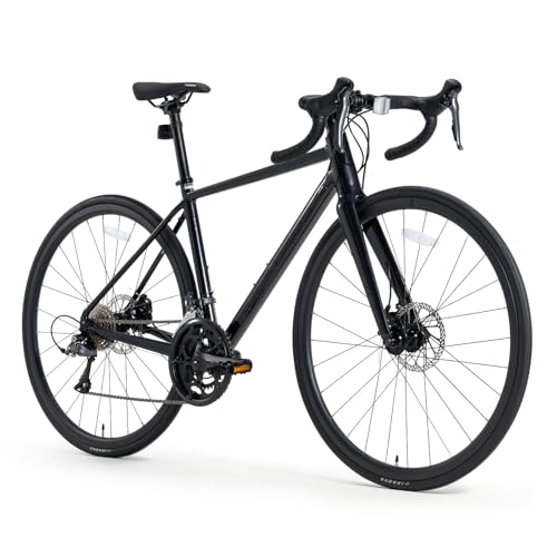 ROCKBROS Vélo de Route Aluminium Léger 11.27kg avec Groupe Claris 2x8, Freins à Disques, Pneus...