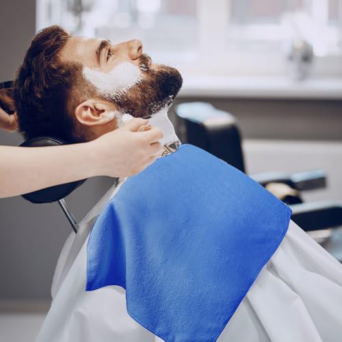 Image of Shimeyao 40 Pack Bleach Proof Towels Microfiber Absorbent Resistant Hair Hand Towels Bulk Quick Dry for Barber Gym Bath Spa Shaving (Blue,16 x 29 Inch)