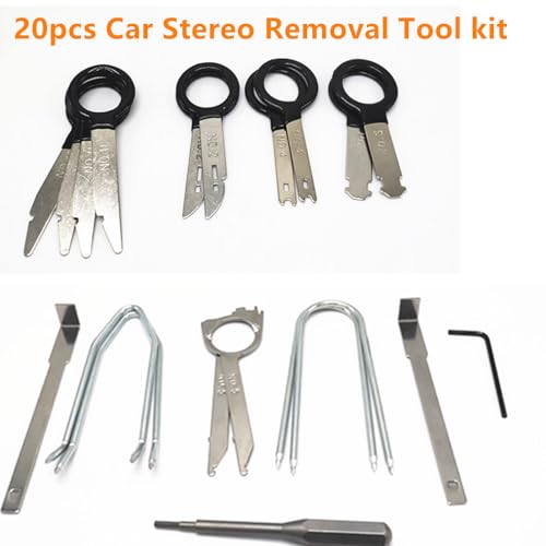 Image of 20pcs Car Stereo Removal Tool DVD Navigation Removal Tool, Universal Radio Removal Tool Kit for Most Car and Truck