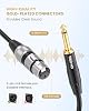 Tisino Microphone Lead XLR to Jack, Female XLR to 6.35mm Jack Mono Mic Lead Mic Cable for Dynamic Microphone - 2m #1