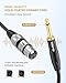 Tisino Female XLR to 1/4 (6.35mm) TS Mono Jack Unbalanced Microphone Cable Mic Cord for Dynamic Microphone - 6.6 FT/2 Meters