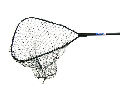 Ranger Deluxe Black Fiberglass Handle Landing Net (48-Inch Handle, 28 x 30-Inch Hoop, 48-Inch Net Depth)