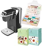 KEURIG（キューリグ）カプセル式コーヒーメーカー & カプセルセット BS240 ネオブラック K-CUP専用 一杯抽出 (アフタヌーンティーセット)