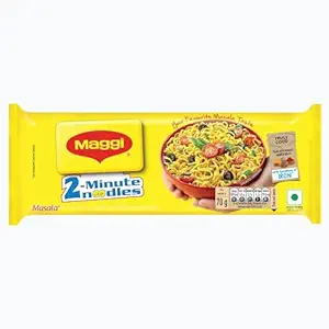 2-minute Instant Noodles, Masala Noodles with Goodness of Iron, Made with Choicest Quality Spices, Favourite Masala Taste, 280g Pouch