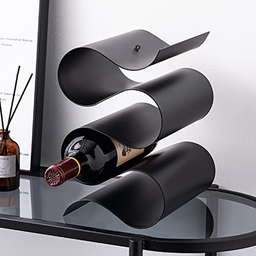 Soporte para Botellas de Vino TPARIS 8 Botellas Negro miniatura 5