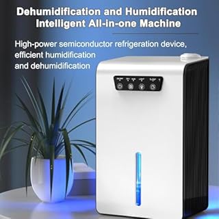 Deumidificatore e umidificatore 2 in 1 con serbatoio dell'acqua da 3,5 l, copertura 5-25㎡, sistema di filtrazione, tocco LED, luci atmosferiche, deumidificatore per la casa
