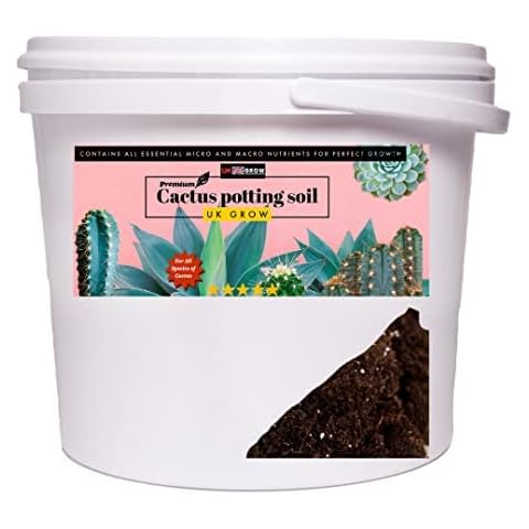 UK GROW Bucket of Cacti/Succulent Potting Compost Mix and Enriched with Perlite 1L 2L 3L 5L 10L 20L (1L) Cover