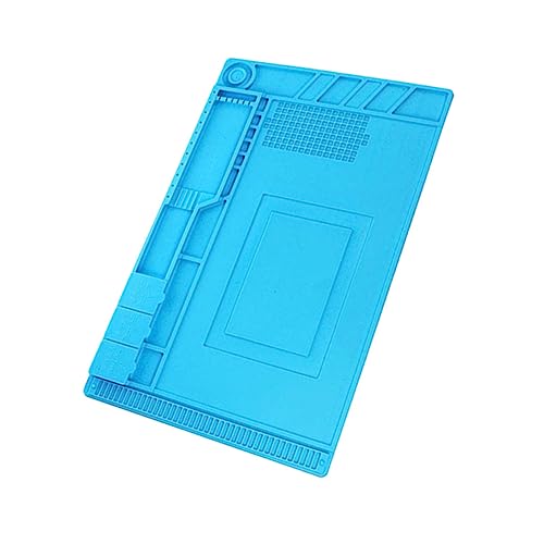 Veemoon Silicone Heat Resistant Repair Pad Portable Magnetic Work Mat for Phone Repairing for Storing Screws and Soldering Electronic Parts for DIY Projects
