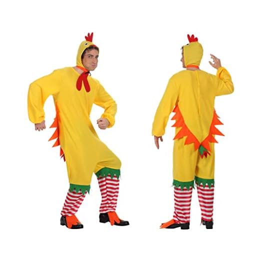 Atosa-10213 Disfraz Pollo, color amarillo, M-L (10213)