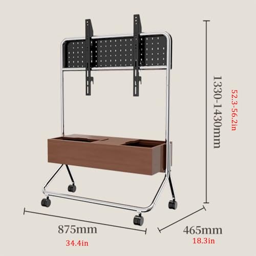 Soporte móvil de TV con ruedas para pantallas 32-75'' miniatura 2