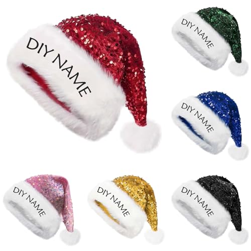 Personalisierte Weihnachtsmütze Für Erwachsene - Elastisches,...