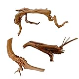 Hamiledyi 5.9-7.9in Aquarium Driftwood Reptile Spider Wood Assorted Branches Natural Trunk Driftwood Tree Fish Tank Decoration(3 PCS).