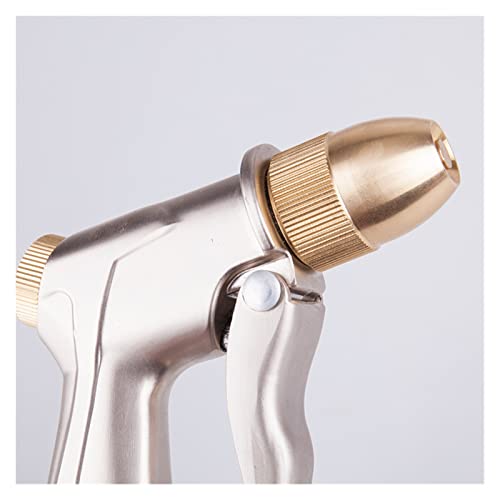 Pistola de agua de alta presión Boquilla ajustable de metal Jardinería Riego Manguera de lavado de autos Pistola de agua Pulverizador de latón Venta directa Pistola de agua de alta presión (Color : Y