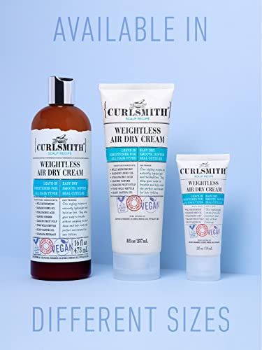 Curlsmith - Weightless Air Dry Cream - Vegan Leave-In Conditioner for Any Hair Type, Smooths Hair (59ml) - Image 6