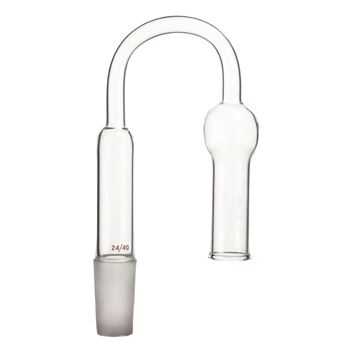 Borosilicate Glass U-Shaped Drying Tube 360 Degrees Bent Drying Tube Adapter with 29/42 Standard Taper Joint for Lab Glassware