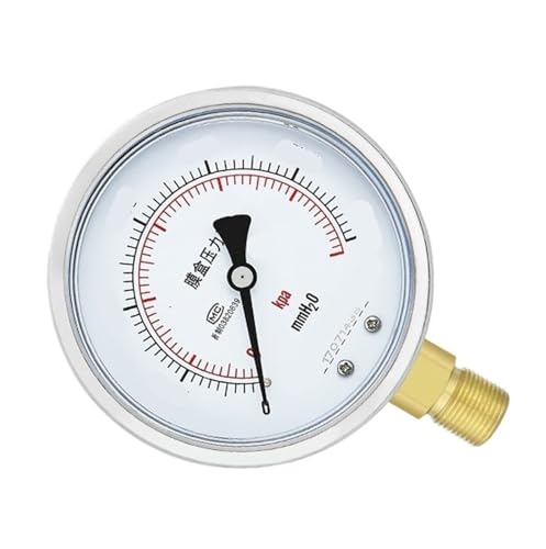 Manomètre à membrane en acier inoxydable YE-100 pour mesure de pression et vide 0-100KPA