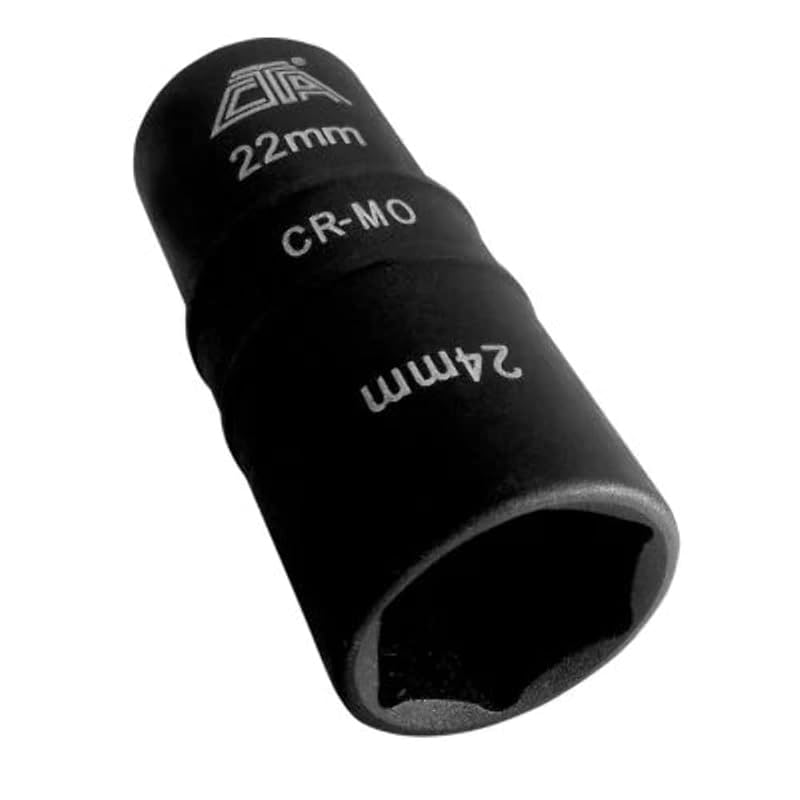 Soquete reversível para porcas de roda CTA Tools 4217, 22 x 24 mm, acionamento de 12,7 mm (1/2 pol.), 1 peça