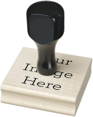 Miniatura 7 de Sello de goma de madera de alta calidad personalizado con índice grabado láser y mango de madera negra resistente, 1.5 x 3.0 pulgadas