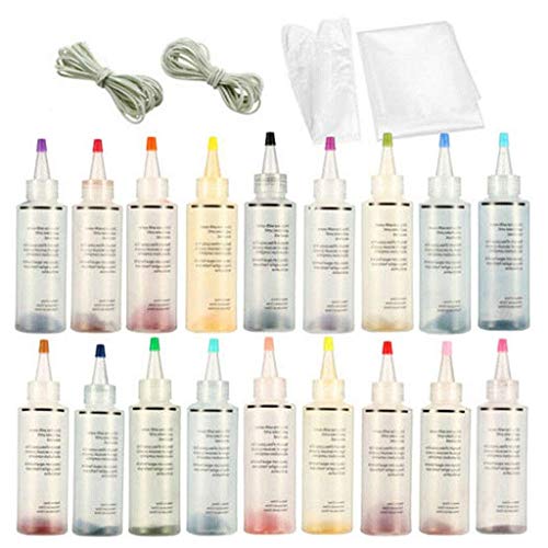 Tie Dye DIY Kit, 12/18 Colors Tie Dye Shirt Fabric Textile DIY Design