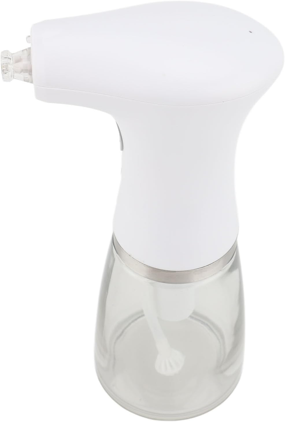 Electric Oil Sprayer, Adjustable 60° Nozzle 3 Months Rechargeable Battery Glass Oil Spray Bottle, Electric Cooking Dispenser with LED Light and Spare Parts for Kitchen Salad BBQ