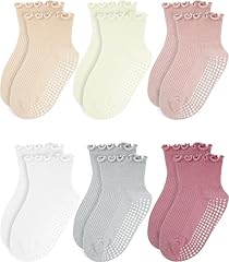 6 Pairs White Beige Grey Orange Pink Deep Pink