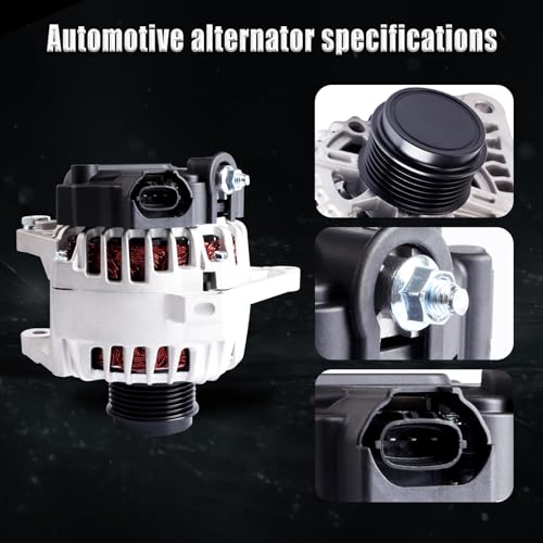 Alternator Compatible with 2011-2015 Elantra 1.8L L4,2013-2017 Elantra, 2014-2016 Forte 1.8L L4, Alternator Replacement 37300-2E200, 11610N, 11610