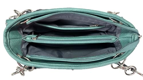 Angel Wing Rhinestone Cross Embroidered Western Handbag3