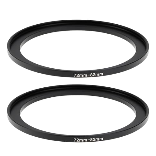 Adaptador de filtro de anillo escalonado de 72 mm a 82 mm compatible con lentes UV CPL ND pack2
