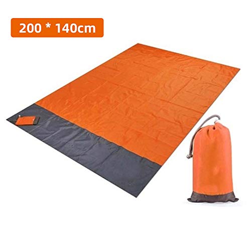 Manta de praia OYJJ livre de areia e impermeável de grandes dimensões (78,74 ”X 55,11”) com 4 estaca