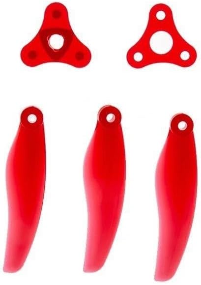 12PCS/2Pairs GF Floppy F5135 5.1inch 3-Blades Foldable Folding Propeller 5mm Popo Compatible for RC FPV Racing Drones (2pairs Balck F5135)