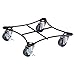Produktbild WAGNER Pflanzenroller Retro Style 22 x 22 x 5,5 cm I Pflanzenroller für Innenbereich + Außenbereich I Blumenroller und Kübelroller aus Stahl, schwarz beschichtet I Tragkraft 60 kg - 20094001