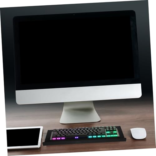 Support de Clavier Acrylique Incliné : Modèle Compact Noir et Antidérapant Ergonomique